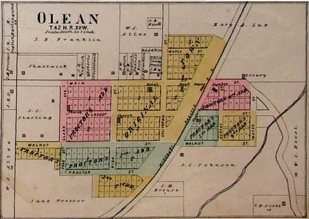  1904 Atlas Map of Olean 