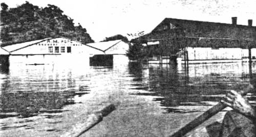 14 Depot and Pope's Lumber Yard - 1941