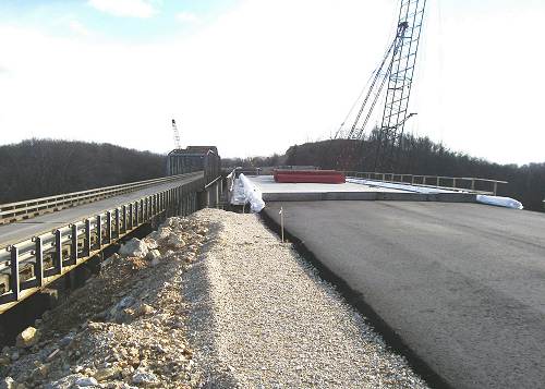 13 Tuscumbia Bridge from North - Old and New Road