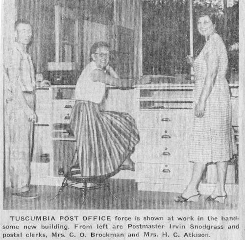 45 Tuscumbia Post Office Staff Irvin Snodgrass