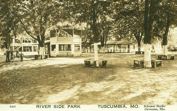 04 Riverside Park with Pavillion, Old Bandstand and Dance Floor Building