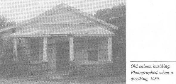 Old saloon building. Photographed when a dwelling - 1989