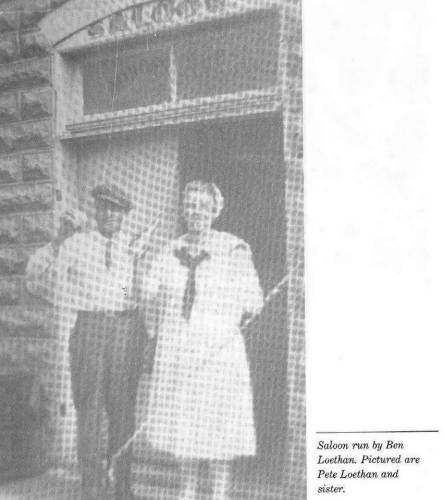 Saloon run by Ben Loenthan - Pictured are Pete Loethan and Sister