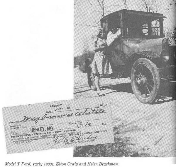 Model T Ford - Early 1900's - Elton Craig and Helen Beachman