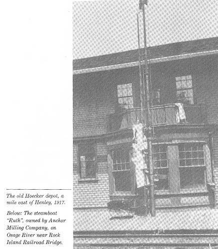 Old Hoecke Depot - Mile East of Henley - 1917