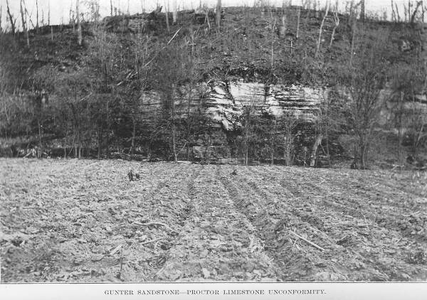 12 Gunter Sandstone - Proctor Limestone Unconformity