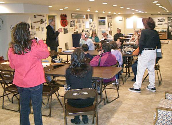 10 John Schultz giving lecture about Wilson Cave