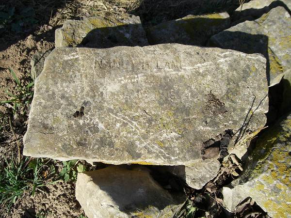 30 Nancy Lane tombstone at Lane Wilson Cemetery