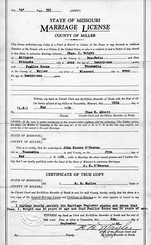 26a Marriage License