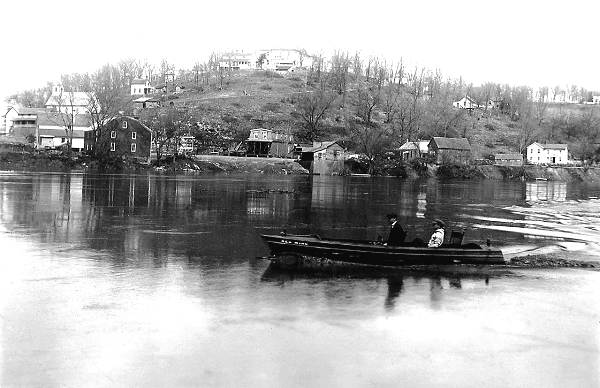 54 Earnest Fendorf in one of Tuscumbia's first Motor Boats