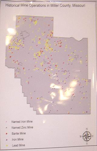 39 Map of Historical Miller County Mines