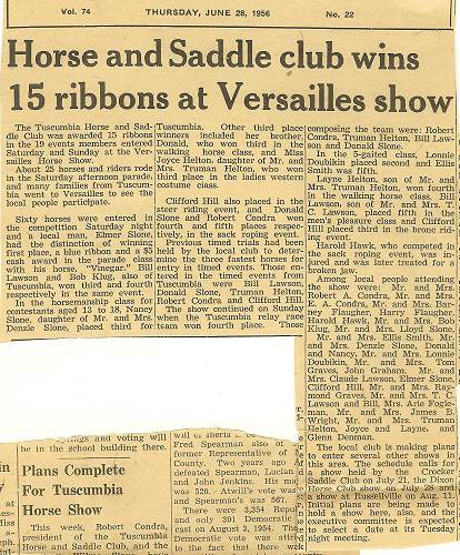 12 Winning Ribbons - 1956