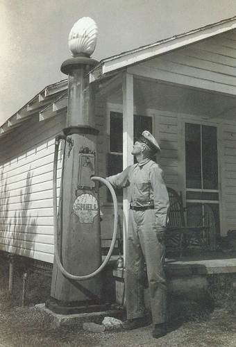 13 William Compton McClain at Gas Pump