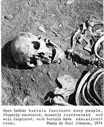 10 Skeletal remains of Indian Burial