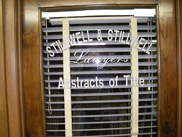 36 Window of Stillwell Door