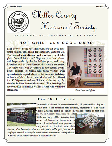 17 MCHS Fall 2012 Newsletter