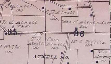  Atwell Community from 1904 Atlas 