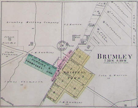  1904 Atlas Map of Brumley 
