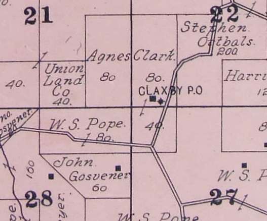  1904 Atlas Map of Claxby 
