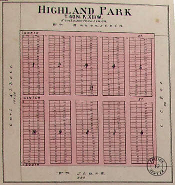 map of highland california