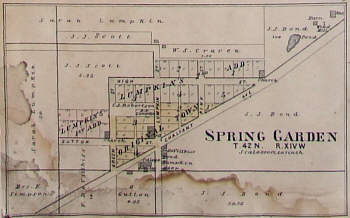  1904 Atlas Plat Map of Spring Garden 