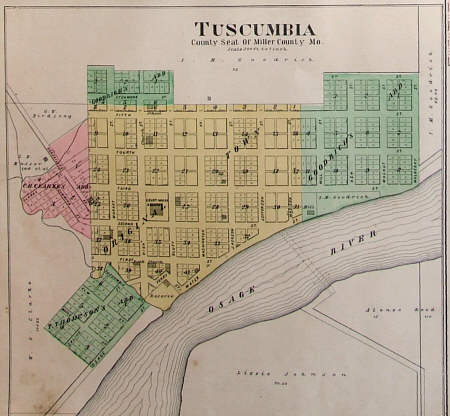  1904 Atlas Map of Tuscumbia 