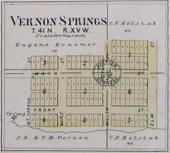  1904 Atlas Map of Vernon Springs 