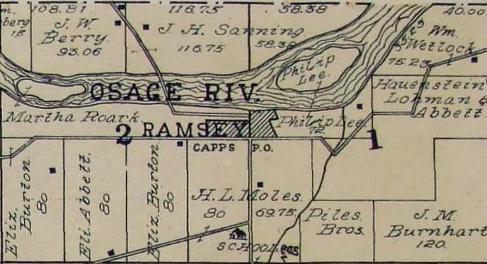  Location of Ramsey/Capps from 1904 Atlas 
