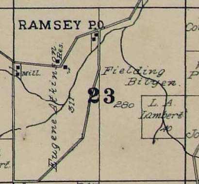  Ramsey P.O. from 1904 Atlas 