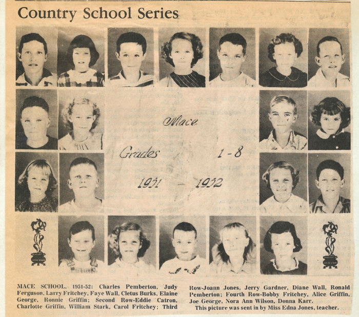 Mace School 1951-1952